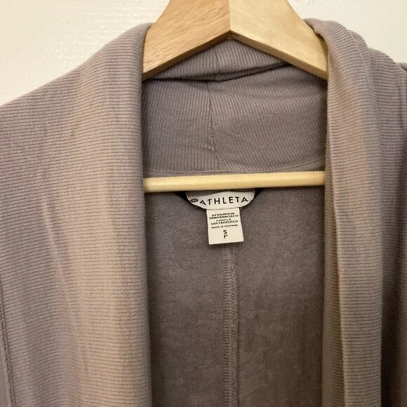 Athleta Pranayama Restore Wrap Cardigan Dusk Violet Purple - Picture 4 of 4